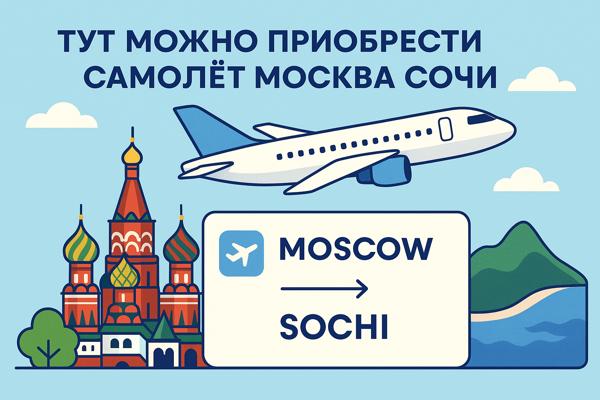 Тут можно приобрести билет на самолёт Москва — Сочи: особенности маршрута, актуальные цены и возможности онлайн-сервисов