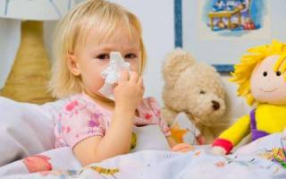 Лечение при первых признаках простуды у ребенка до года